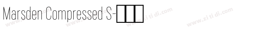 Marsden Compressed S字体转换